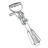 Drehbarer Handbesen aus Edelstahl, manueller Eierschläger mit 360° Drehung für Küche, Restaurant und Bäckerei