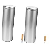 ULTECHNOVO 2St Feuerlöscherfass Wasserflasche Ofen Mülleimer Vakuum Dual firehd feuerwerck rauchmelde Feuerlöschspray feuerlösch Spray Küchenkanister Rostfreier Stahl Silver