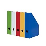 LANDRÉ Stehsammler A4, aus stabilem Karton, 7cm breit, 5 Farben, 5 Stück