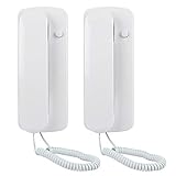 2 Stück Türsprechanlage, 2-Wege Gegensprechanlage, Wohntelefon Kabelgebundenes Türklingel Walkie, für Zuhause Büro