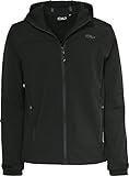 CMP Jungen Softshelljacke Für Kinder Kapuzen Jacke, Schwarz, 164 EU