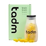 tadm Brain | Omega 3-6-9 Kapseln hochdosiert vegan | Schwarzkümmelöl, Algenöl, Hanföl, Walnussöl | 120 vegan Kapseln | Omega 3 Algenöl | Gehirn, Herz, Immunsystem Unterstützung | Made in Germany