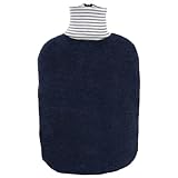 Hugo Frosch Öko-Wärmflasche 2,0 l mit Bio-Bezug Marine