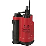 T.I.P. Drainage-Tauchpumpe I-Compac 7500 Kunststoff mit Schwimmerschalter für Schmutzwasser 400W Rot, 30190