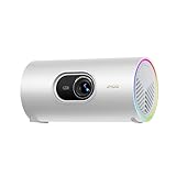 JMGO PicoPlay 1080P Smart Tragbarer Beamer, GTV, Lizenziertes Netflix, 400 ISO Lumen, 8W Dolby Digital, 3D, HDR10, Mini Projektor mit WiFi & Bluetooth für Zuhause, Outdoor, inkl. Optischem Filter