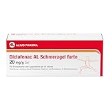 Diclofenac AL Schmerzgel forte 20 mg/g Schmerzgel, 150g, bei akuten Prellungen, Zerrungen & Verstauchungen Zur kurzzeitigen lokalen Behandlung von leichten bis mäßig starken Schmerzen