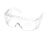 Viwanda Schutzbrille faltbare Sicherheitsbrille hohe Schlagfestigkeit für Baustellen, Werkstätten, Labore, Kliniken staubdicht/kratzfest/leicht, transparent