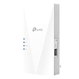 TP-Link RE700X WiFi 6 WLAN Verstärker Repeater AX3000, Dualband 2402MBit/s 5GHz + 574MBit/s 2,4GHz, MU-MIMO, Gigabit Port, empfohlen mit WiFi 6 Router, ideal für Apartments