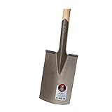 Ideal Spaten 'Pionier' Größe 2 Gärtner Form mit T-Stiel, Silber/Beige, 19.5 x 7 x 115 cm