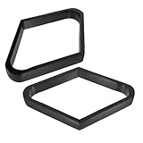 DECOMELODY 2 Stück Solides Holz Billard Rhombus Rack Holz Pool Dreieck Ballhalter Stabil Ball Billard Spielzimmer und Partys