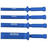 SW-Stahl 94855L Kunststoff-Schaber-Satz, 4-teilig I Entferner für Reifen Wuchtgewichte I Löser Auswuchtgewichte I für Alufelgen I Felgengewicht-Entferner I Blau