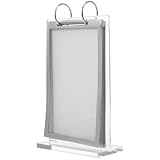 COHEALI Klappbarer Menühalter A5 aus Transparentem Acryl mit Sockel Tischaufsteller für Restaurant Papier und Posterständer für Professionelle Präsentation