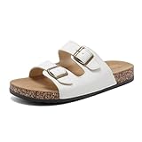 zaxunai Pantoletten Damen Herren, Sandalen Schlappen Sommer Mit Kork, Rutschfest Latschen Zehentrenner