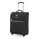 Travelite Bordtrolley Handgepäck Koffer leicht, 2 Rollen, Cabin, Weichgepäck Trolley klein mit Schloss, 52 cm, 39 Liter