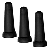 Holibanna 3 Stück Teiliges Regenschirm Spitzenschutz aus Rutschfestem Gummi Ersatz für Lange Stockschirme und Sonnenschirme Schützt vor Kratzern und Abnutzung Passend für Langen Griffe