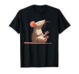 Meditation, Ratte, Maus, Yoga-Pose, entspannendes Tier T-Shirt