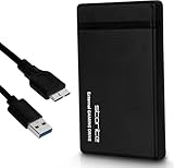 Storite 1 TB externes Gaming-Laufwerk, 2,5-Zoll-Festplatte, tragbare Externe USB 3.0-Festplatte, Speicherung und Sicherung, Game Drive für PS4, PS3, PC-Spiele, Android (Schwarz)