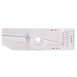 Filetschweiß -Set -Gage -Schweiß -Inspektionstest Ulnar Edelstahl L -Unterelement Lineal für Kesselbrücken Schiffbau