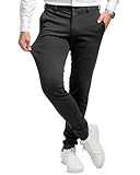 Performance Pants Herren Schwarz (Größe 31W/34L) - Stilvolle Herren Hosen Stretch - Chino Hose Stretch - Stilvolle Anzughose - Modische Praktische Männer Hosen für Business & Freizeit