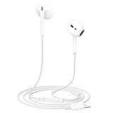 iPhone Kopfhörer mit Kabel, Kabelkopfhörer für iPhone14, In Ear Kopfhörer mit Mikrofon und HiFi Stereo Ohrhörer für iPhone 11 12 13 14 Pro Max/14Pro/XR/XS/X/SE/8/7/Plus/iPad Air Mini Unterstützt iOS