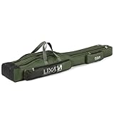 Lixada Angelrutentaschen, 130 cm/150 cm, tragbar, Trolley, DREI Schichten, faltbar, Angelrute, Tasche, Spule, Tackle, Werkzeug, Carry Case Carrier Travel Bag