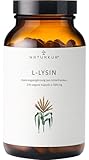Naturkur® L-Lysin 500 mg (1000 mg Tagesdosis) - 270 Kapseln im Apothekerglas - Vegan, ohne Zusatzstoffe, in Handarbeit hergestellt in Unterfranken
