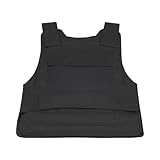 Stichschutzweste Herren, Schusssichere Weste, Enthält High-Mangan-Stahlblätter, Einstellbar Stichfeste Weste mit Schutzhandschuhe, für Polizei Security Wachschutz