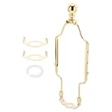 KONTONTY 1 Satz Lampenschirm Harfe tischlampe lampenhalterung Lampenfuß Lampenadapter Sichere Lampenschirmhalterung große Deckenleuchte Lampenteile zur Reparatur Lampenharfe Eisen Golden
