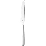 WMF Palma Menümesser mono 23,4 cm, Monobloc-Messer, Tafelmesser Cromargan Edelstahl poliert, glänzend, spülmaschinenfest, Silber