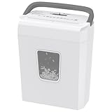 Bonsaii Aktenvernichter, 8-Blatt Papierschredder mit Sicherheitsstufe P-4, Kreuzschnitt 5x18mm, Schreddert Kreditkarten & Büroklammern, Überhitzungsschutz, 13L Behälter für Büro & Zuhause, C277-C