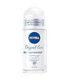 NIVEA Original Care Deo Roll-On (50 ml), pflegendes Anti-Transpirant mit Hautpflege-Essenz, für 48h zuverlässigen Schutz und sanfte Pflege