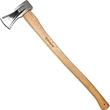 Spaltaxt 2000g mit Griff aus Holz - große Axt zum Holz spalten