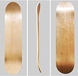 ybaymy 2 Blank Skateboard-Decks, 7-lagiges Ahorn-Skateboard-Deck Natürliches Skateboard-Deck Für persönliche Kunst, Graffiti, Malerei, usw. Doppelkonkaves Skateboard 79x20cm