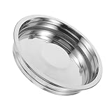 Holibanna Kommuniongeschirr Kuchenformen Aus Metall Pizzablech Metall Pfanne Kuchenform Zum Backen Pfannengrill Aus Edelstahl Kuchengericht Tortenauflaufform Silver Rostfreier Stahl