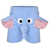 Kurze Schlafhose Herren Cartoon Elefanten Pyjama Shorts Damen Lustige Pyjamahose Herren Kurz Pyjama Hose Lounge Kurze Pyjamahose Mit Rüsselnase & Ohren