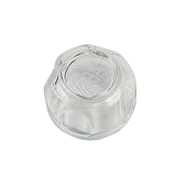 ensipart Lampenabdeckung für Backofen kompatibel mit Whirlpool 481010385446 Glas für Backofenlampe 54 mm Ø einschraubbare Kalotte für Backofen-Lampe