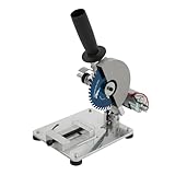 Kappsäge 96W 9000RPM Kapp-Zug-Gehrungssäge Portable Table Saw, Handkreissäge 45° Verstellbarer Winkel, Mini-Tischsäge mit 4cm Schnittbreite, 2.9cm Schnitttiefe, Sägeblatt-Ø 101mm, 2 Sägeblätter