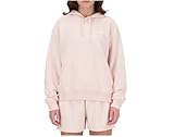 New Balance Sport Essentials French Terry Hoodie, Sweatshirt mit Kapuze für Damen, Rosa, M