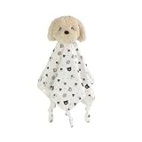CREVENT Kuschelige Plüsch-Baby-Sicherheitsdecke, Baby-Bettdecke für Mädchen und Jungen Neugeborene, Geburtstagsgeschenk (Hund)