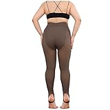 Strumpfhosen Für Damen Gefälschte Durchscheinend Thermo Strumpfhosen Leggings Winter Gefütterte Dicke Feinstrumpfhose Pantyhose Warme Reißfest Plüschstrümpfe Microfaser Hohe Taille Strumpfhose