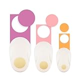 Vaessen Creative Stanzer Set Kreis, 8, 16 und 25 mm, 3 Stück, bis zu 160 g/m², zum Basteln mit Papier und Scrapbooking, Weiß