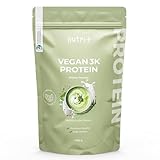 Nutri + Veganes Proteinpulver Matcha Latte 1 kg - 76% Eiweiß - 3k Eiweißpulver Tee Geschmack - Protein Pulver Vegan 1000 g ohne Milch & Laktose