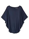 Schiesser Mädchen - Teens Schlafanzugoberteil Shirt 1/2 Kurzarm Oversized - 166089, Größe Kinder:M, Farbe:blau