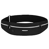 HAISSKY Laufgürtel, Hüfttasche Bauchtasche Sport Lauftasche Hüftgürtel Fitnessgürtel Running Belt für Reisen Joggen Radfahren Outdoor Laufgürtel für Handy unter 6,9 Zoll