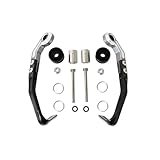 SCSTHRCRA Handschützer Für N*inja Z125 Für 125 Für ZX-25R Für ZX-6R Für ZX-10R Für Z900RS ER-6F Motorradbremsgriff Schützt CNC-verstellbaren Pro-Handschutz (A-Titanium)