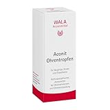 Aconit Ohrentropfen, natürlich wirksam bei akuten Ohrenschmerzen, bei einer Mittelohrentzündung & Entzündungen des äußeren Ohrs, wohltuend wärmend, für Säuglinge, Kinder & Erwachsene, 10ml