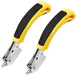 Yuannee Klammerentferner,2 PCS Heftklammerentferner Nagelzieher Entferner Heftklammerentferner mit Gummigriffböden Entklammerer Enthefter des Möbelboden-Teppich-Holzkisten-Fotorahmens