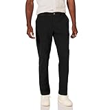 Amazon Essentials Herren Legere Stretch-Chinohose mit schmaler Passform, Schwarz, 42W / 32L