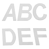 SHINEOFI 6 Stück Selbstklebendes Edelstahl Türschild Alphabet A F Witterungsbeständig Rostfrei für Hotelzimmer Büros und Wohnungsschilder