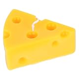 CLISPEED Dekorative Käse Duftkerze aus Paraffin Große Atmosphärische Partykerze für Zuhause Fotohintergrund und Geschenk